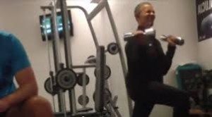 Obama workingout